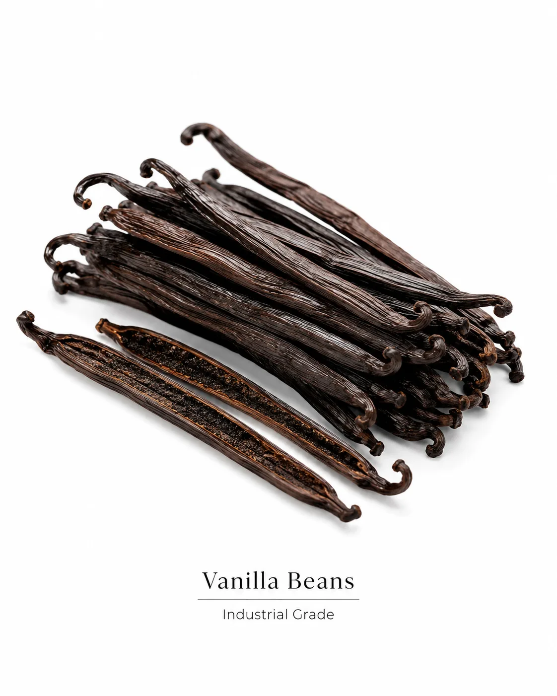 Industrial grade vanilla cuts